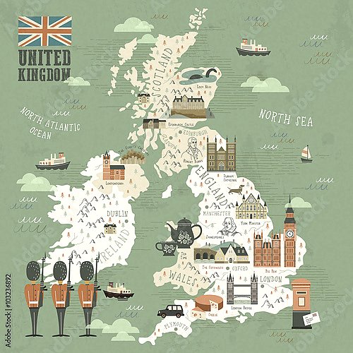 Соединенное Королевство, Карта путешествия