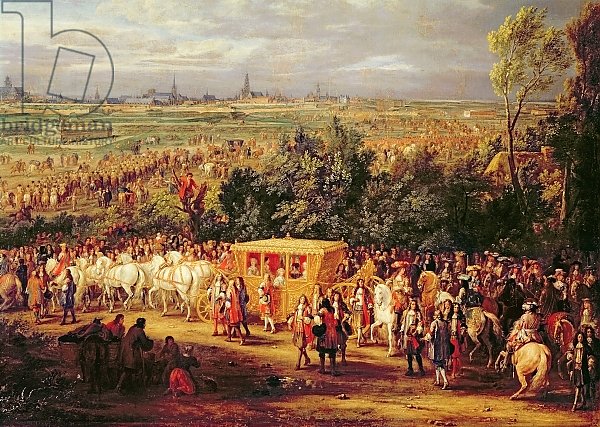 The Entry of Louis XIV and Marie-Therese of Austria in to Arras, 30th July 1667, c.1685 2