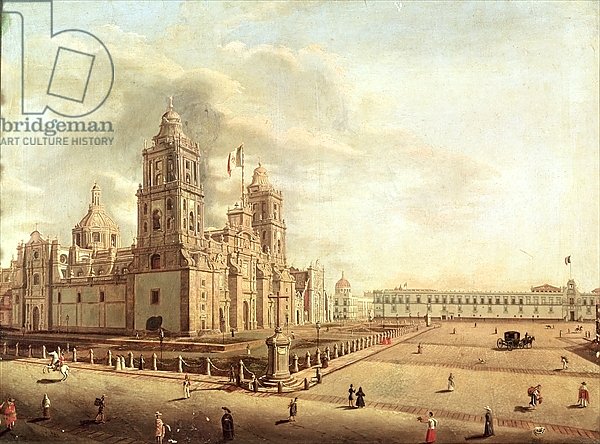 The Catedral Metropolitana and the Palacio Nacional