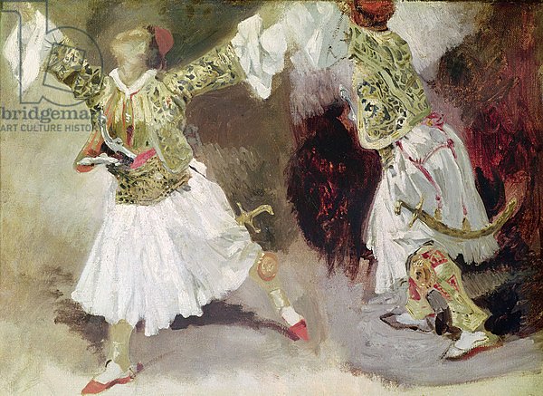 Two Greek Soldiers Dancing