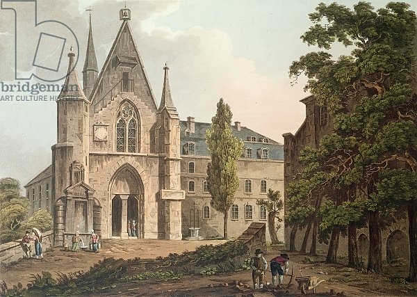 The College de Navarre in Paris, engraved by I. Hill, 1809