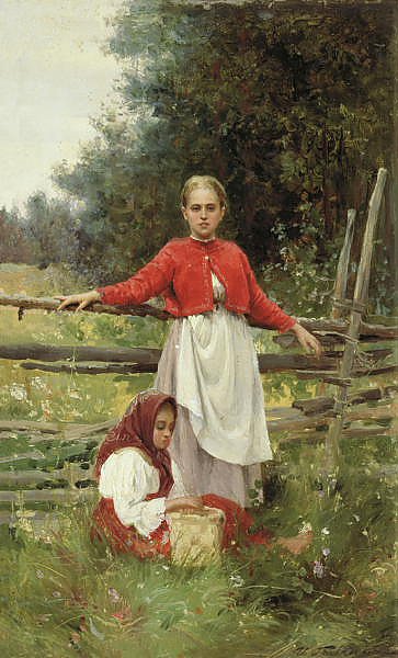 Крестьянские дети. 1890