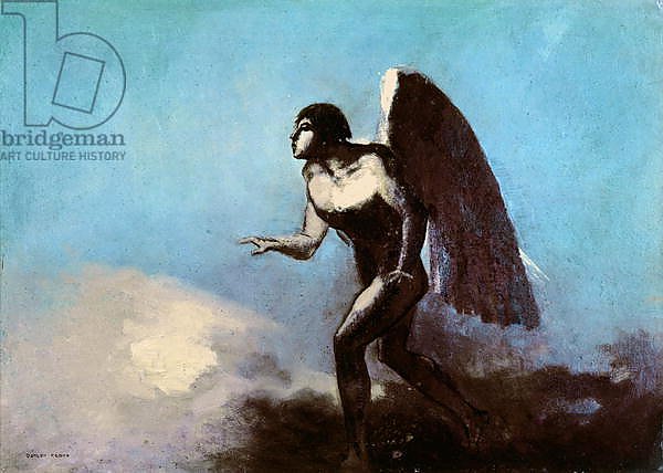 The Winged Man or, Fallen Angel, before 1880