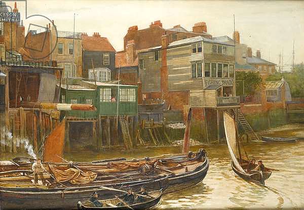 The Thames at Cold Harbour, Blackwall, 1896