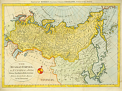Постер Карта Российской Империи, 1785 г.