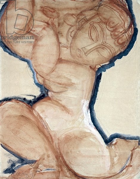 Pink Caryatid with a Blue Border, c.1913