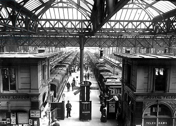 Interior of Charing Cross Station, London, c.1890