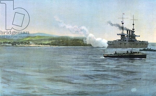 Admiral Sampson's Flag-Ship, the United States Armored Cruiser New York