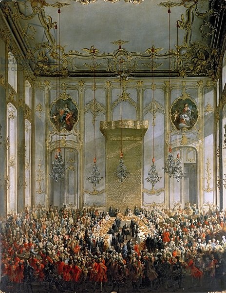 Court Banquet in the Great Antechamber of the Hofburg Palace, Vienna