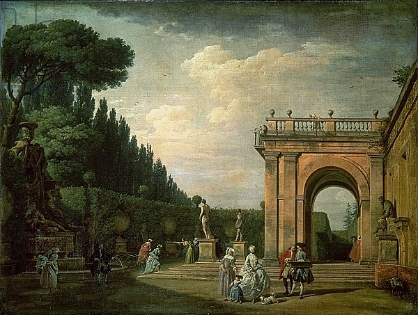 The Gardens of the Villa Ludovisi, Rome, 1749