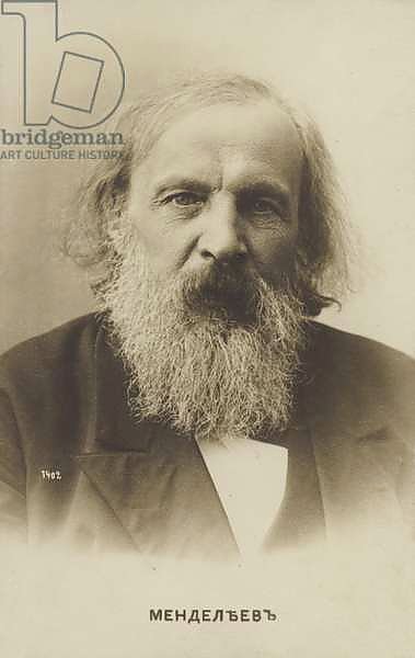 Dmitri Mendeleev, Russian chemist, creator of the periodic table of elements