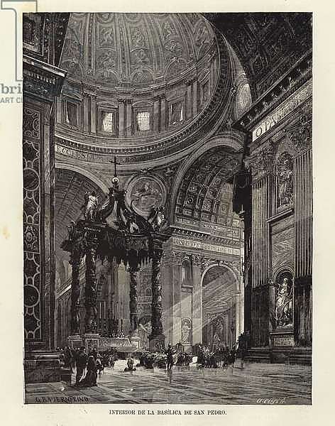 Interior of St Peter's Basilica