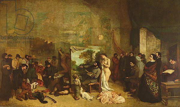 The Studio of the Painter, a Real Allegory, 1855 4
