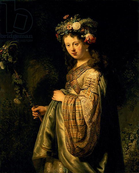 Saskia as Flora, 1634