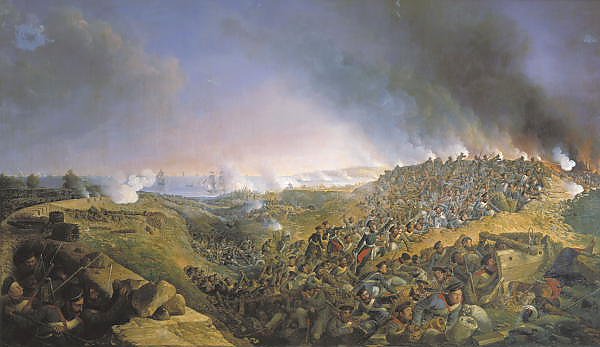Инженерная атака крепости Варна саперным батальоном 23 сентября 1828 года. 1836