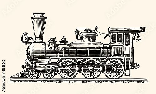 Винтажный локомотив