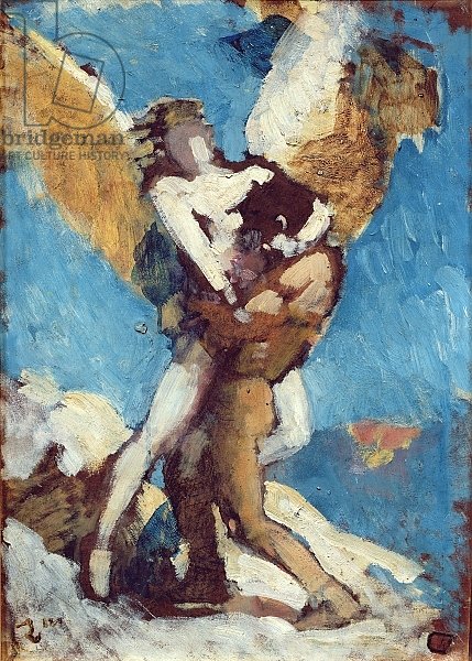 Jacob Wrestling with the Angel, c.1876