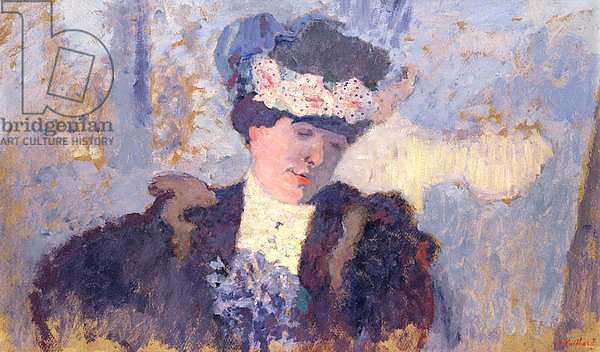 Madame Hessel wearing a Hat decorated with Flowers, c.1905