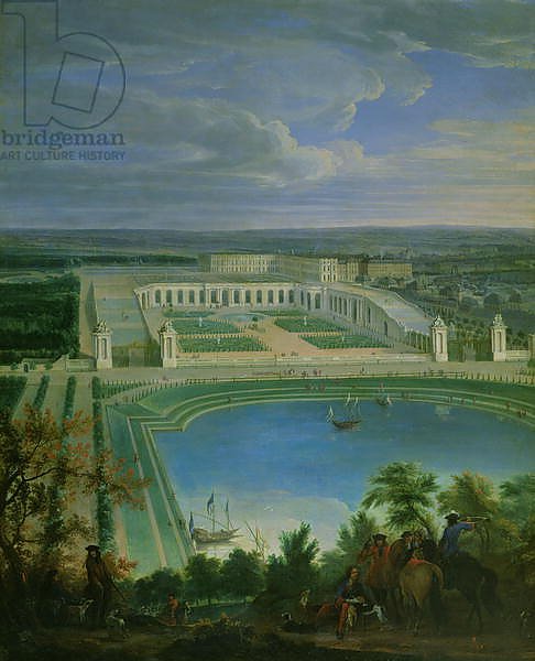 The Orangery and the Chateau at Versailles, 1696