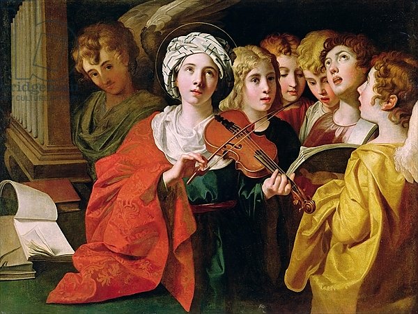 St. Cecilia with a Choir