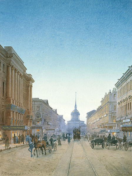 Вид Невского проспекта и Адмиралтейства