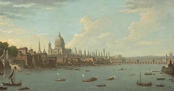 Вид на Лондон, Темзу и собор Святого Павла