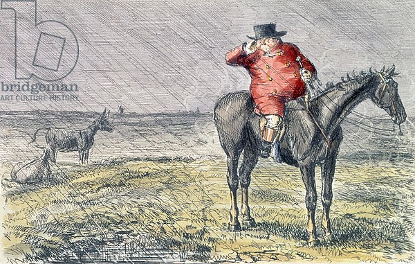 'Mr. Jorrocks Has a Bye Day', illustration from 'Handley Cross' by Robert Smith Surtees 1854