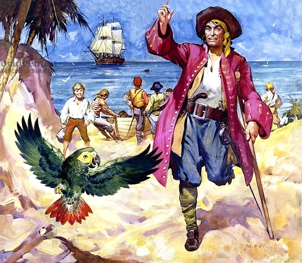 Long John Silver and his Parrot 2