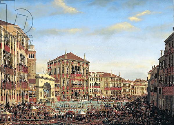 Napoleon I Presiding over a Regatta in Venice, 1807
