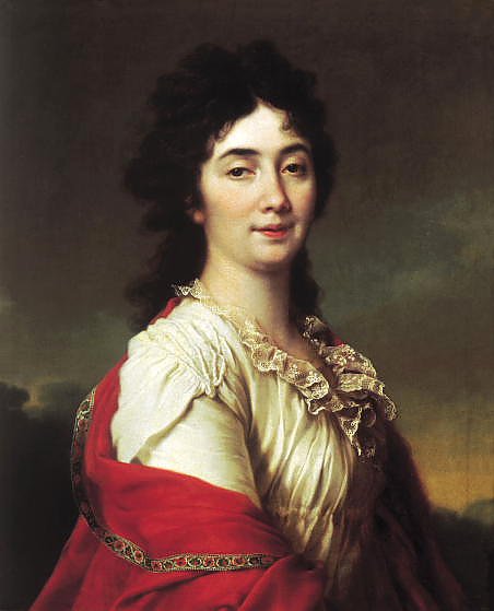 Портрет Анны Степановны Протасовой, бывшей камер-фрейлины Екатерины II. 1800