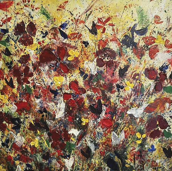 Meadow Flowers, abstract, painting