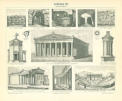 Постер Архитектра  III. Griechische Baukunst