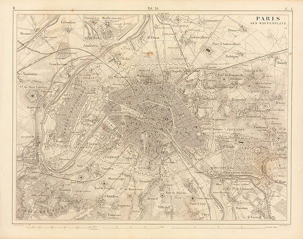 Париж и окрестности, фортификации