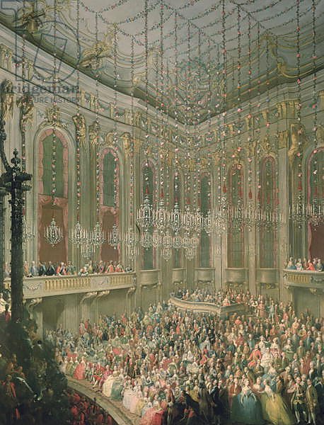 Concert in the Redoutensaal on the occasion of the wedding 1760