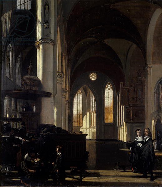 The Interior of a Gothic Church, c.1650