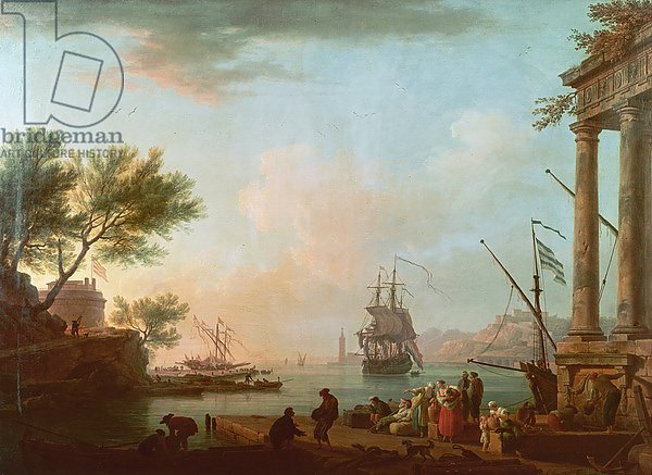 Sea Port, Sunrise, 1757