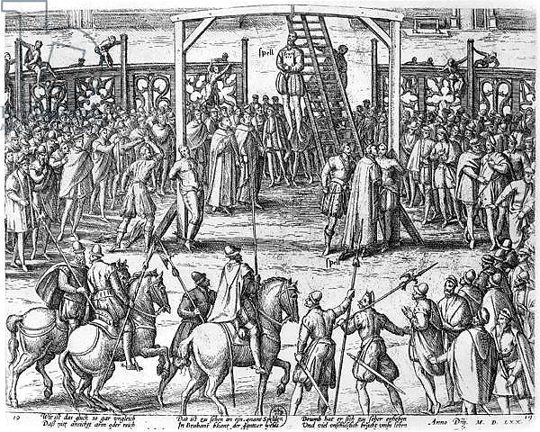 Scenes of hanging in the Flanders, 1570
