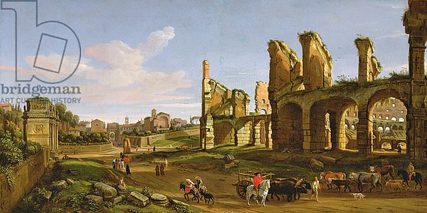 The Colosseum and the Roman Forum, 1711