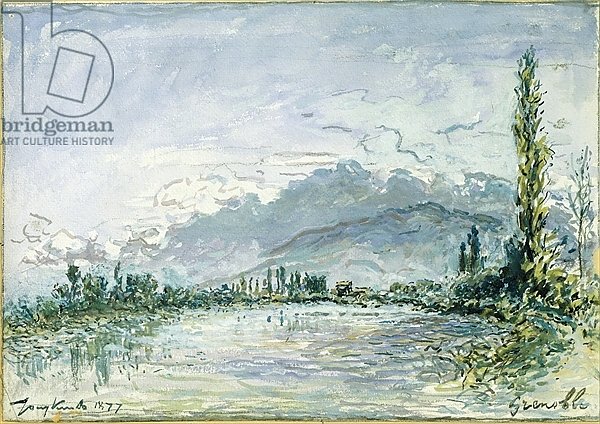 The River Isere at Grenoble, 1877