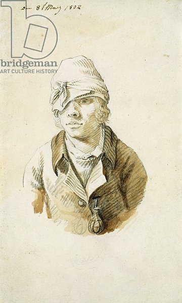 Self Portrait with Cap and Eye Patch, 8th May 1802