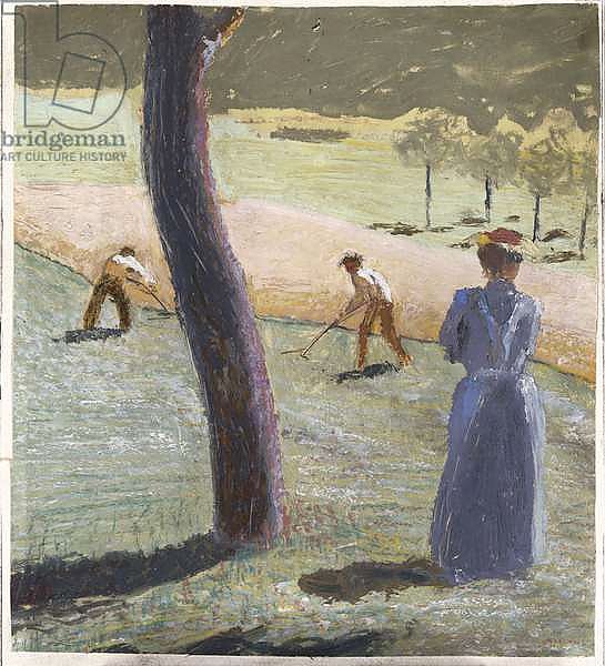 Workers in a Field at Kandern; Arbeiter auf dem Feld bei Kandern, 1907