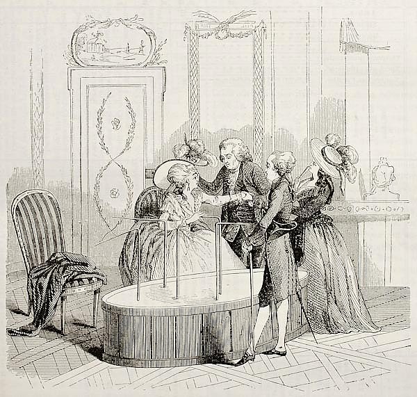 Mesmer Baquet. By unidentified author after print of 1784, published on Magasin Pittoresque, Paris, 