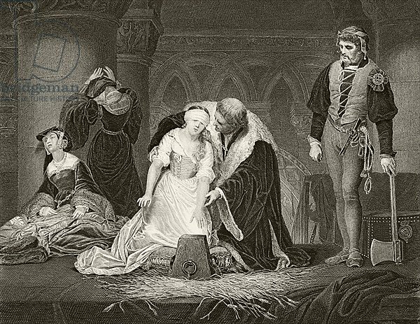 The execution of Lady Jane Grey, 12 February 1554,  published London, c.1890