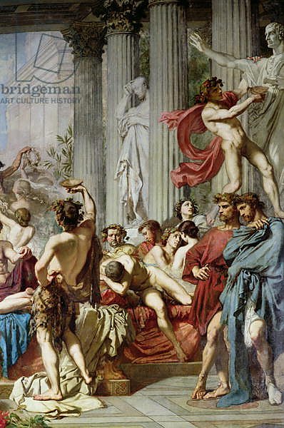 The Romans of the Decadence, detail of the right hand group, 1847