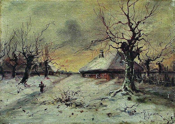 Зимний пейзаж. 1890