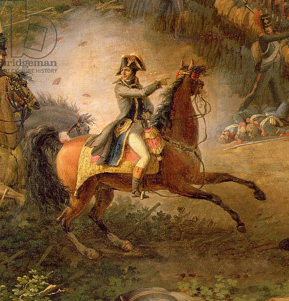 The Battle of Marengo, detail of Napoleon Bonaparte and his Major, 1801 2