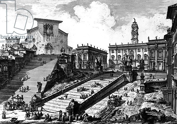 View of the Capitoline Hill, from the 'Views of Rome' series, c.1760