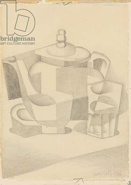 Still Life with Teapot; Nature morte a la theiere, 1916
