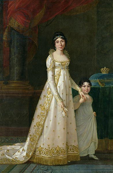 Portrait of Marie-Julie Clary Queen of Naples with her daughter Zenaide Bonaparte 1807