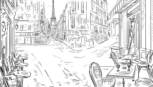 Париж в Ч/Б рисунках #23